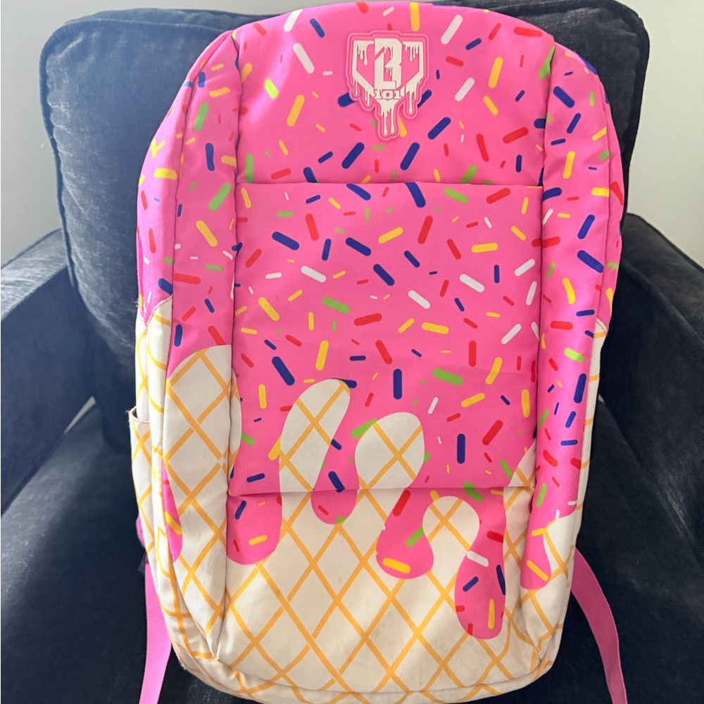 Baseball Lifestyle 101 Ice Cream Cotton Candy Backpack Pink